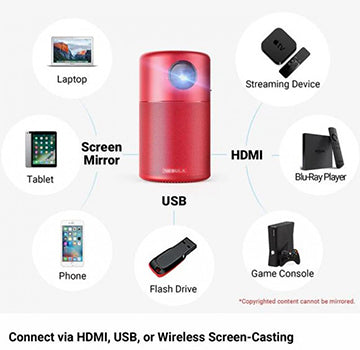 Anker Nebula Capsule Projector: Portable Entertainment, 100 ANSI Lumens and Android 7.1, 360° Sound and 4-Hour Video Playtime for Immersive Viewing Experiences Anker Nebula Capsule Projector: Portable Entertainment, 100 ANSI Lumens and Android 7.1, 360° Sound and 4-Hour Video Playtime for Immersive Viewing Experiences